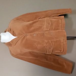 Relativity Carmel Cafe Brown Corduroy Full Button Jacket 2X NWT